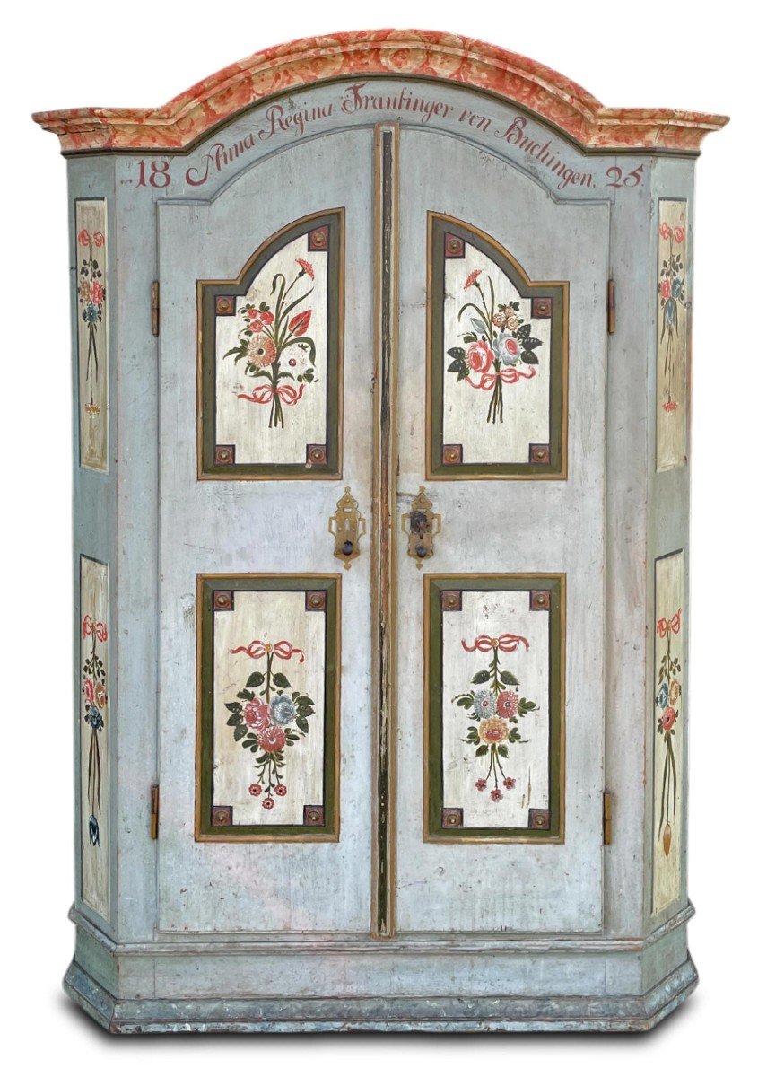 Armoire Peinte Alpino Datée 1825  