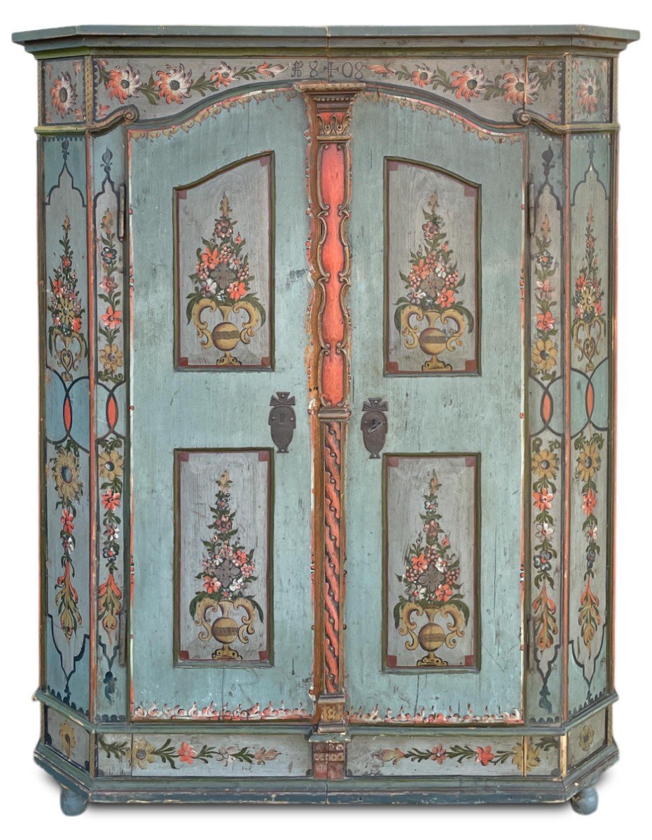 Armoire Peinte Datée De 1808 