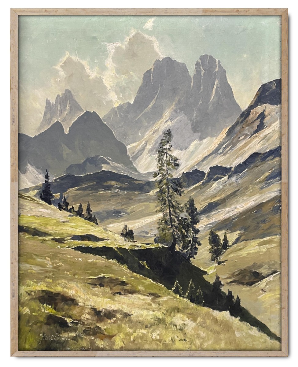 Dolomites – Georg Grauvogl - Huile Sur Toile  