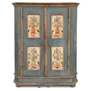 Cabinet Peint Bleu Alpin 1777