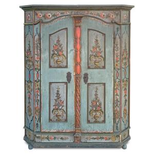 Painted Wardrobe Dated 1808  