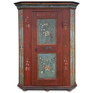 Painted Wardrobe Dated 1793 