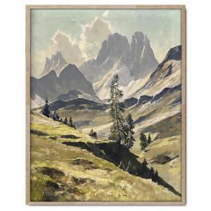 Dolomites – Georg Grauvogl - Huile Sur Toile  