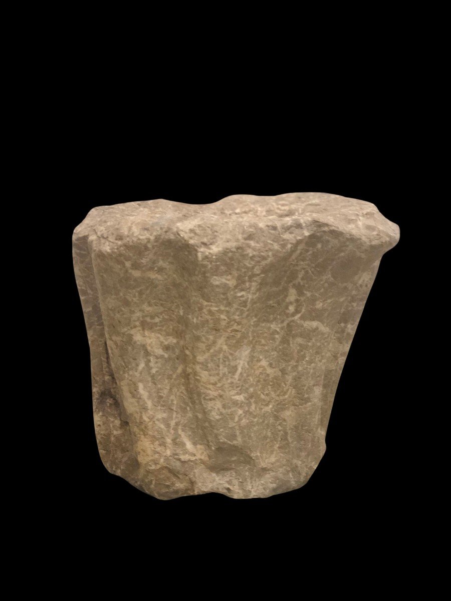 Capital In Pink Breccia With Helical Grooves-photo-2