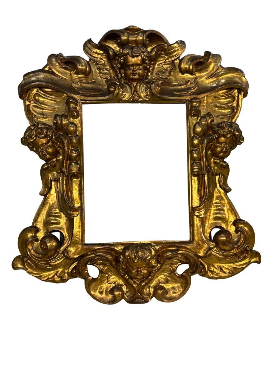 Roman Frame In Carved And Gilded Wood