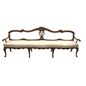   Walnut Venetian Sofa