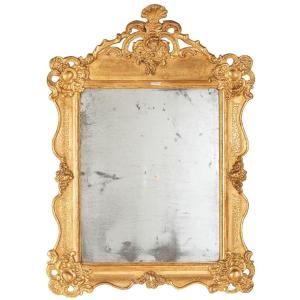 Miroir En Bois Doré