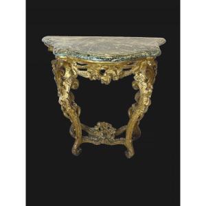 Carved And Gilded Console