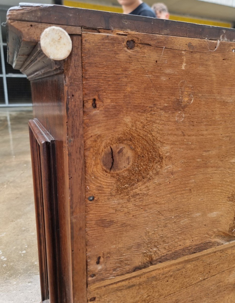 17th-century Emilian Chest Of Drawers In Solid Walnut-photo-6