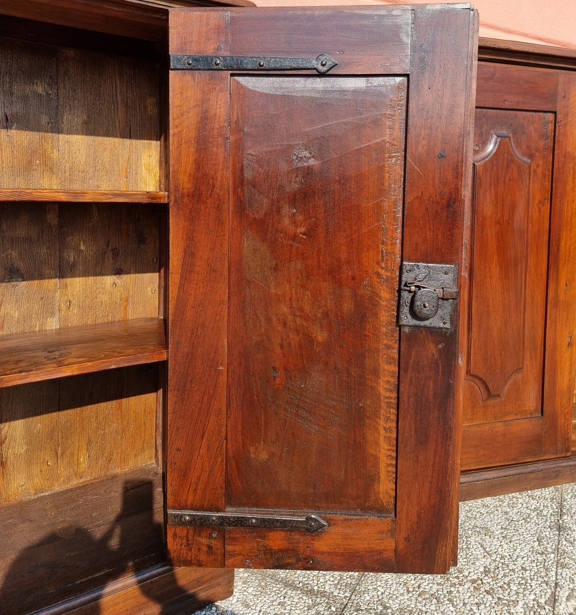  Pair Of 17th-century Emilian Credenzas,-photo-2