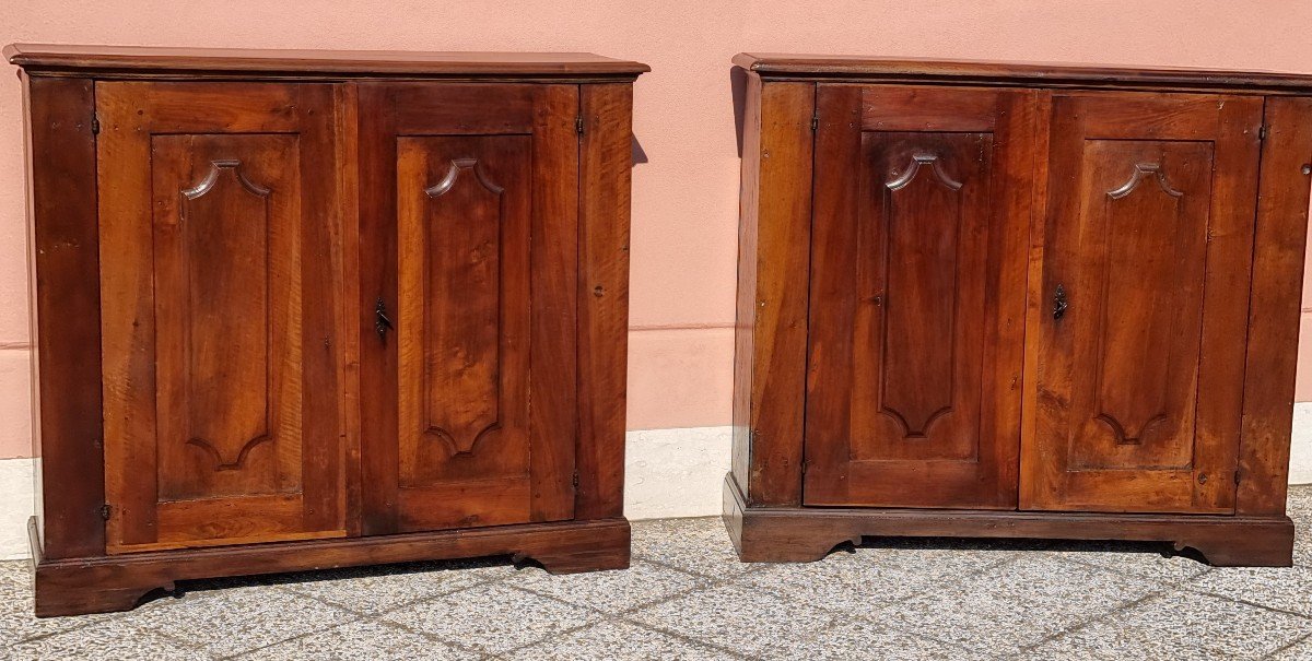  Pair Of 17th-century Emilian Credenzas,-photo-7