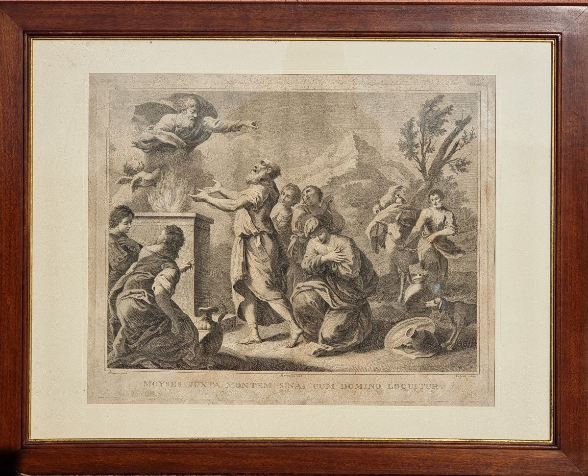 Series Of Four Biblical Prints From The Mid-18th Century-photo-3