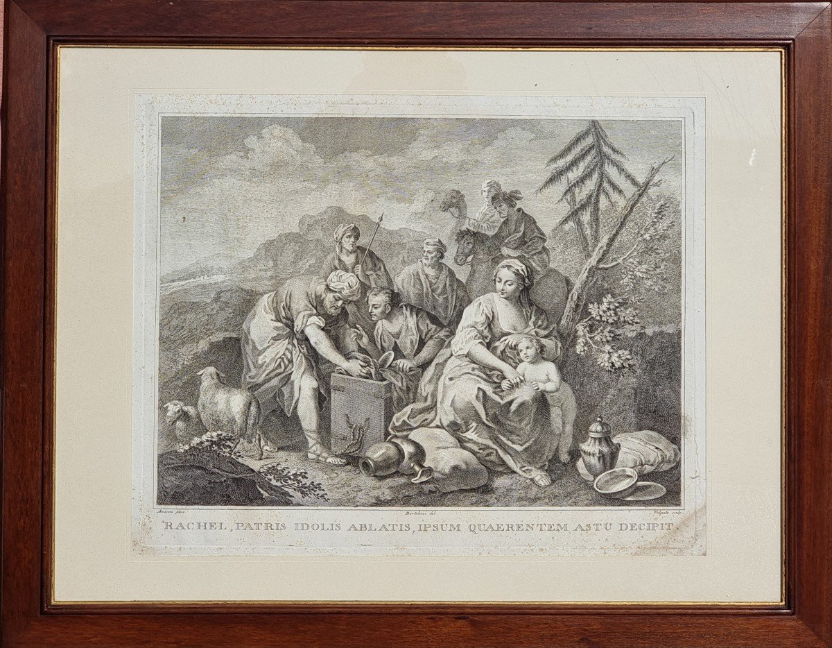 Series Of Four Biblical Prints From The Mid-18th Century-photo-4