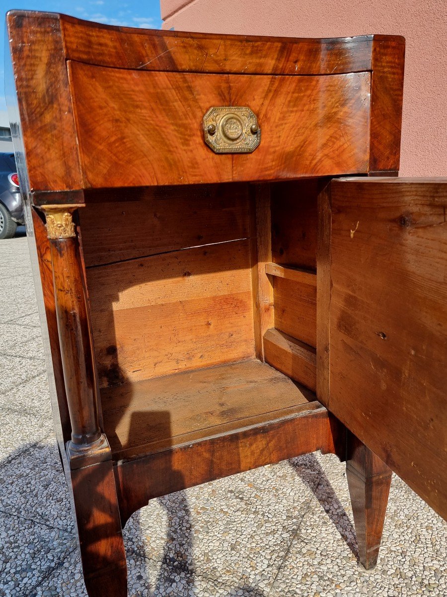 Empire-style Cabinet With Solid Walnut Columns-photo-2