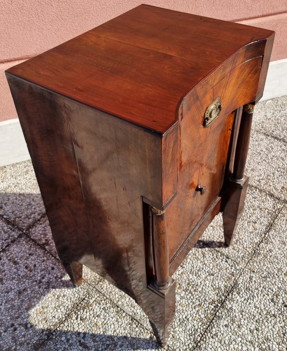 Empire-style Cabinet With Solid Walnut Columns-photo-4