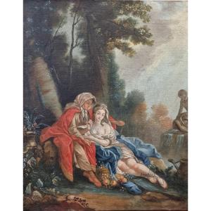 Mythological Painting – Vertumnus And Pomona