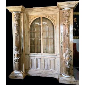 Bookcase Made From Antique Materials