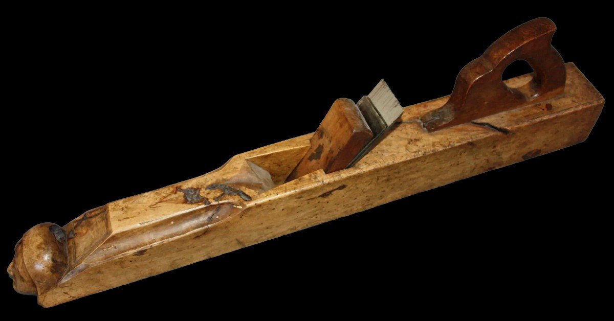 Sculpted Jointer Plane XIX Century -photo-4