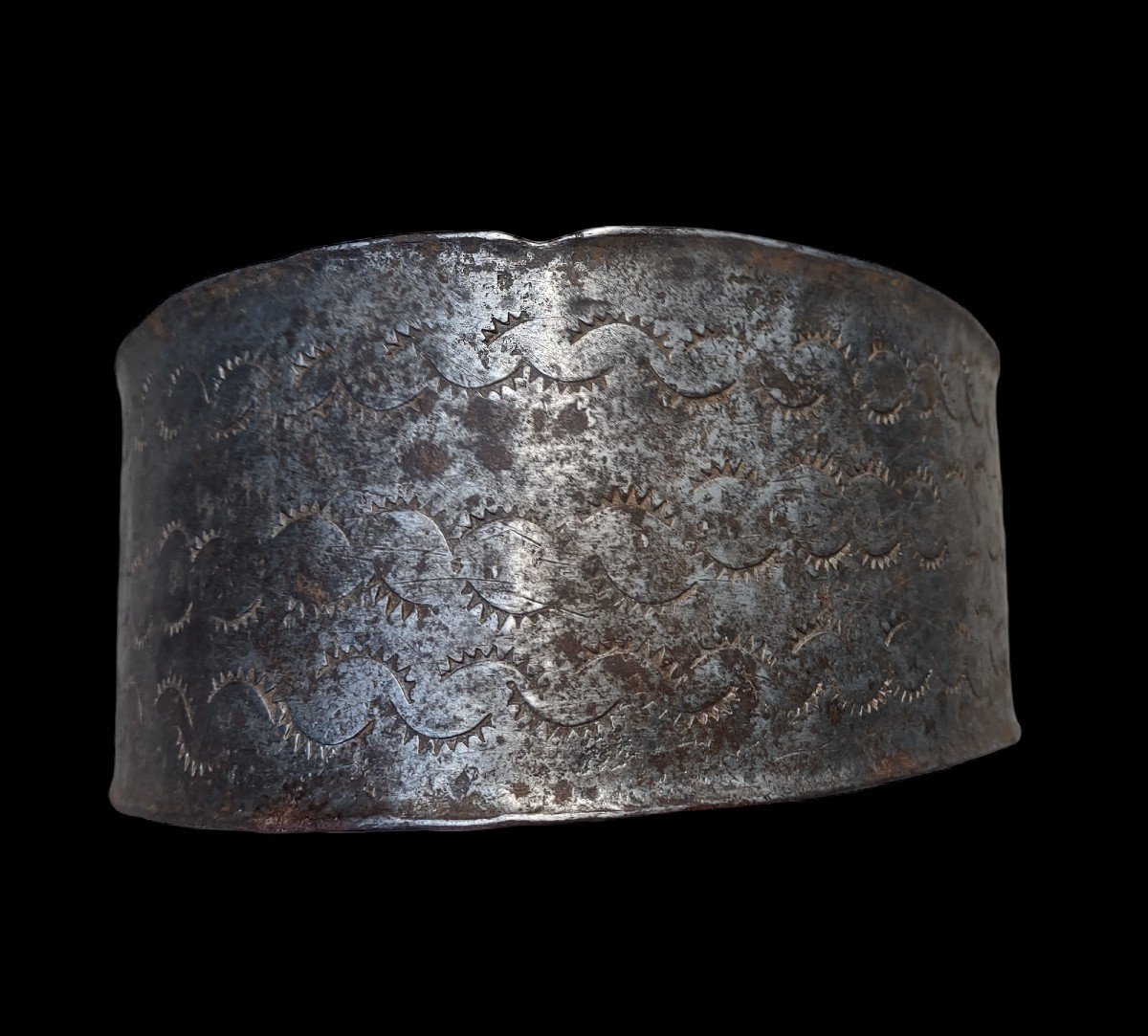 Wrougt And Engraved Cow Collar XVIII Century -photo-3