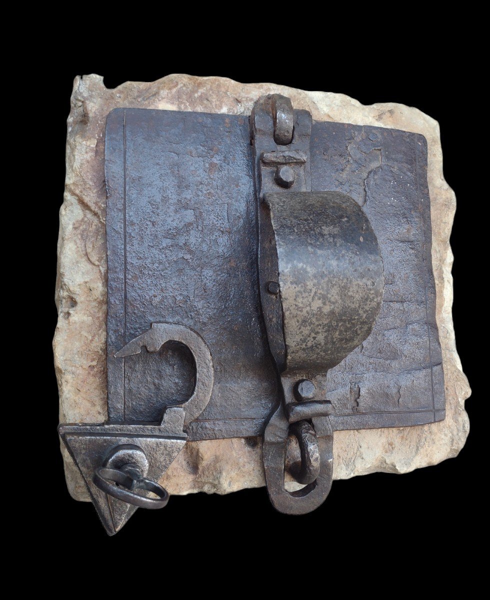 Stone And Wrougt Iron Alms Box XV-xvi Century -photo-3