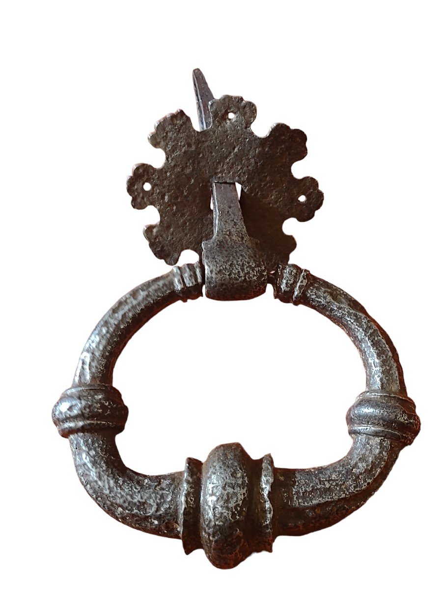 Impressive Wrought Iron Door Knocker XVII Century -photo-3