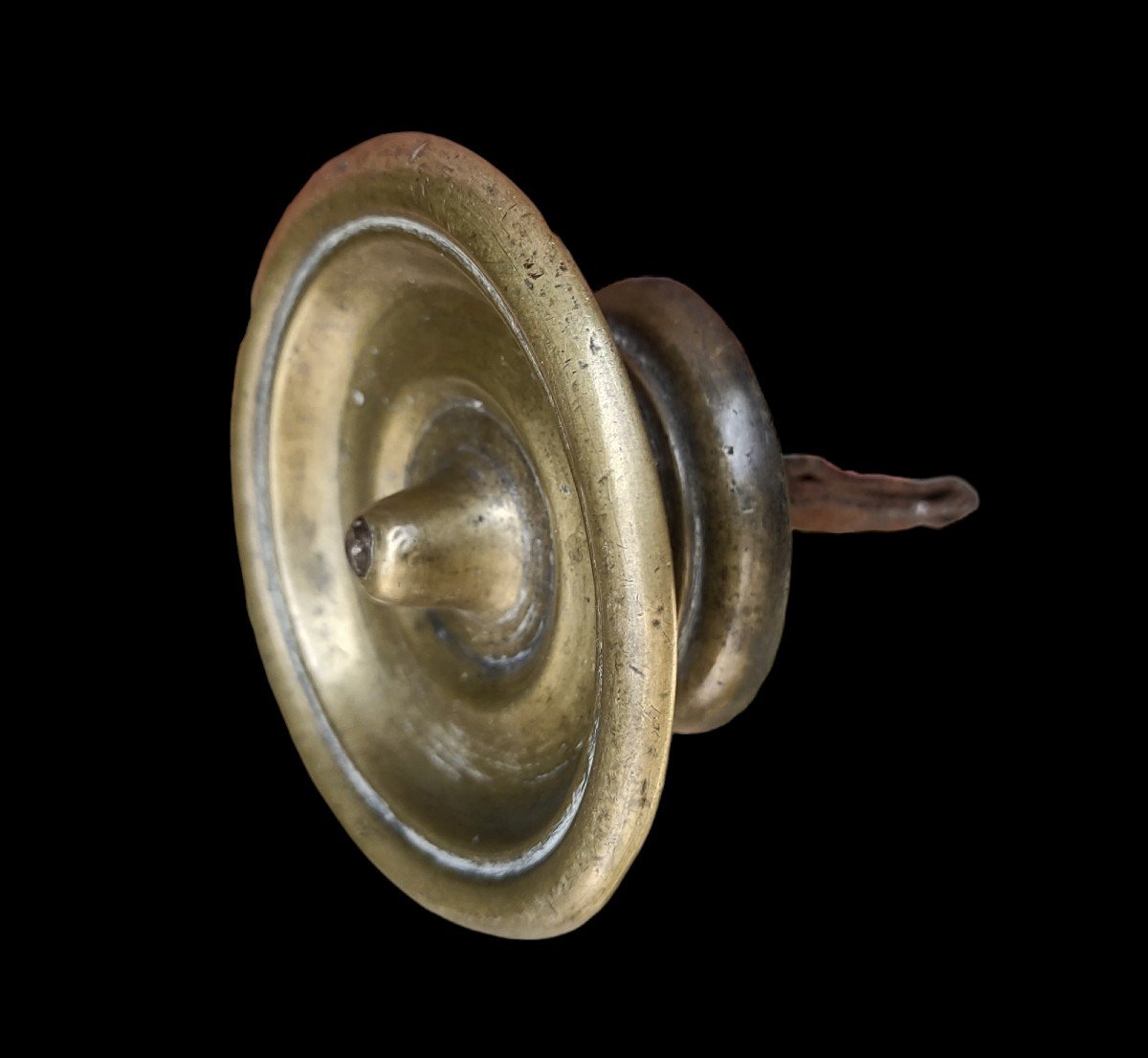 Big Bronze Knob For  Door Or Cabinet Eighteenth Century-photo-4