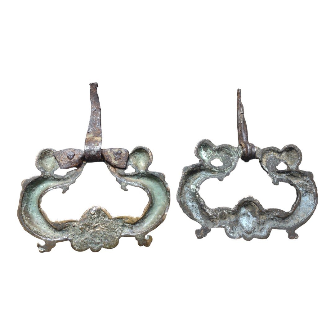 Pair Of Bronze Pull Handle-photo-1