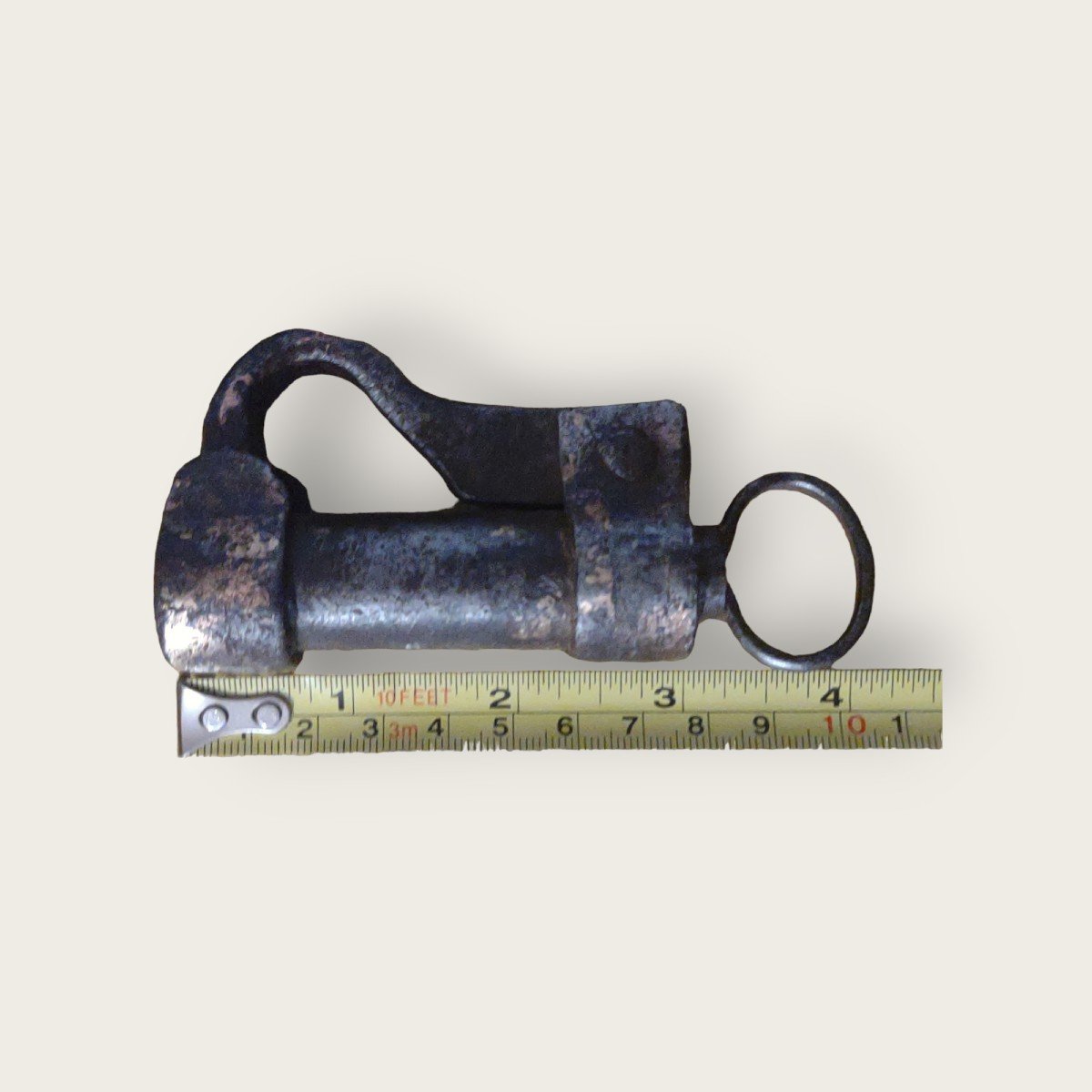 Cylindric Wrought Iron Padlock XVII Century -photo-3