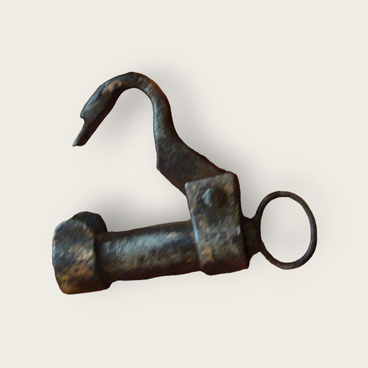 Cylindric Wrought Iron Padlock XVII Century -photo-4