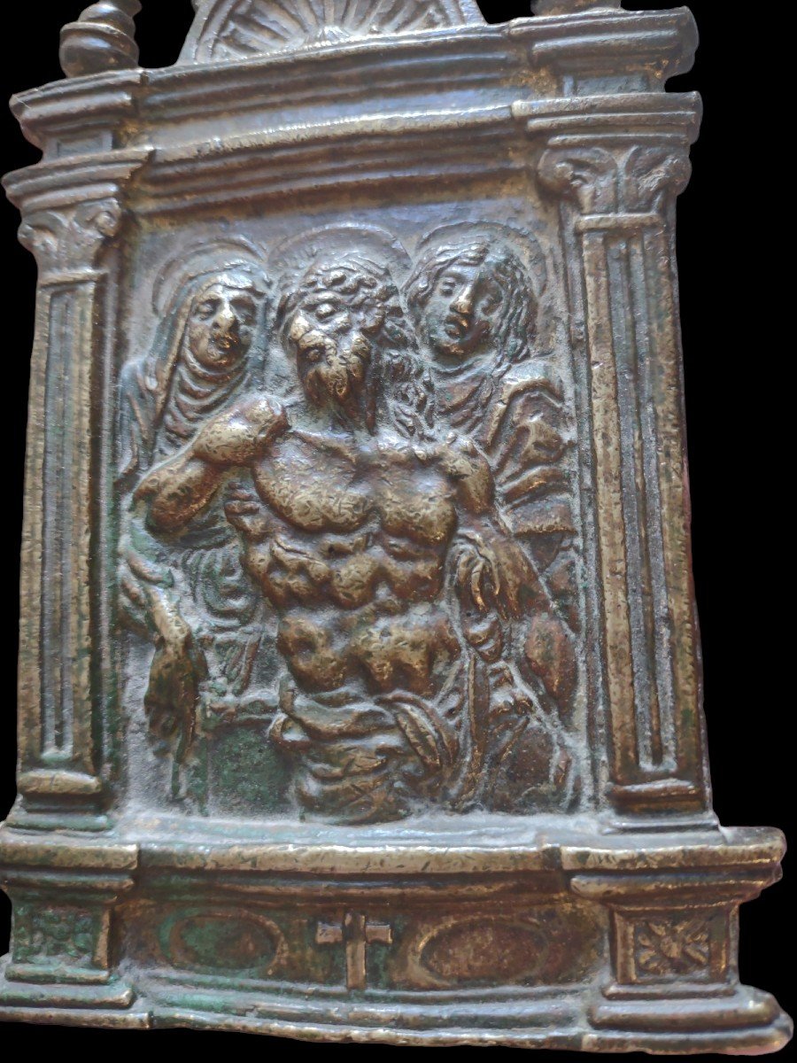 Bronze Peace Made By Galeazzo Mondella, Known As The "modern" XVI Century-photo-4