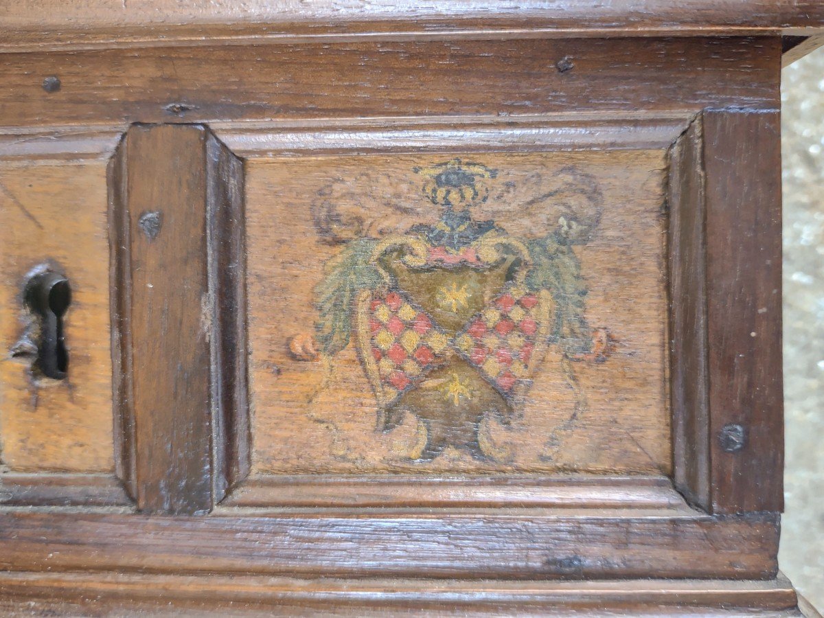 Box In Painted Walnut Florence Eighteenth Century-photo-7