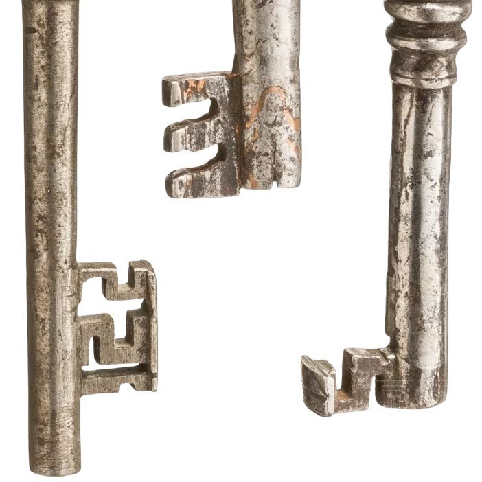 Collection Of 5 Italian And German Keys XVI-xviii Century-photo-4