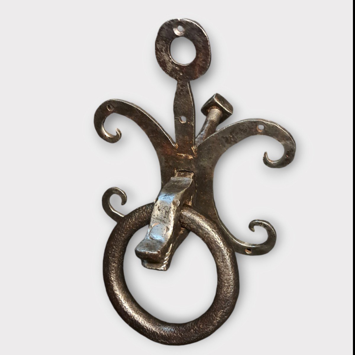 Zoomorphic Wrought Iron Door Knocker XVII Century -photo-2