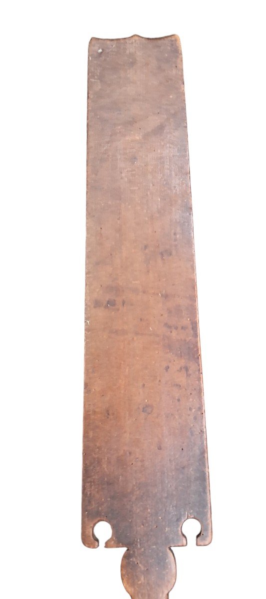 Carved Wood Distaff XIX Century-photo-2