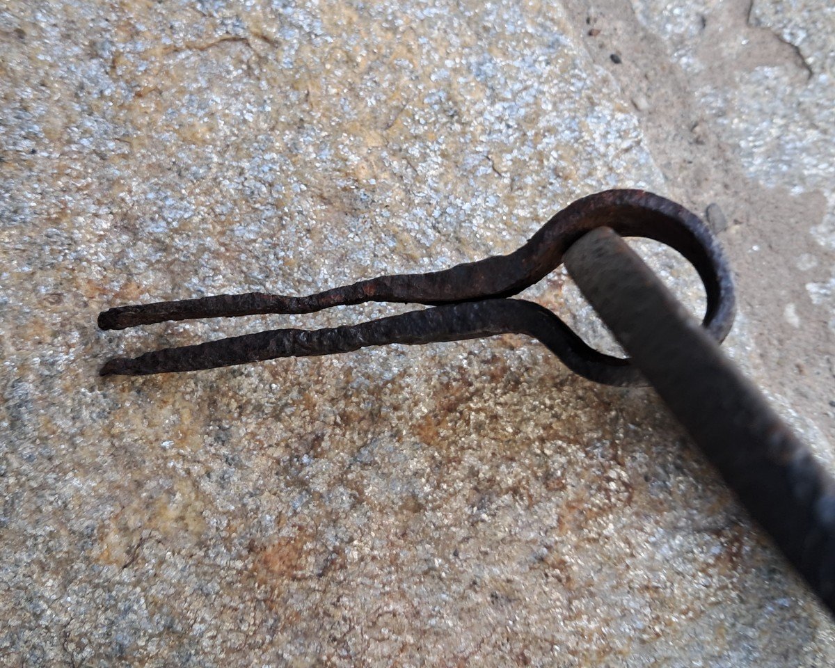 Small Wrought Iron Door Knocker Late XVII Century-photo-3