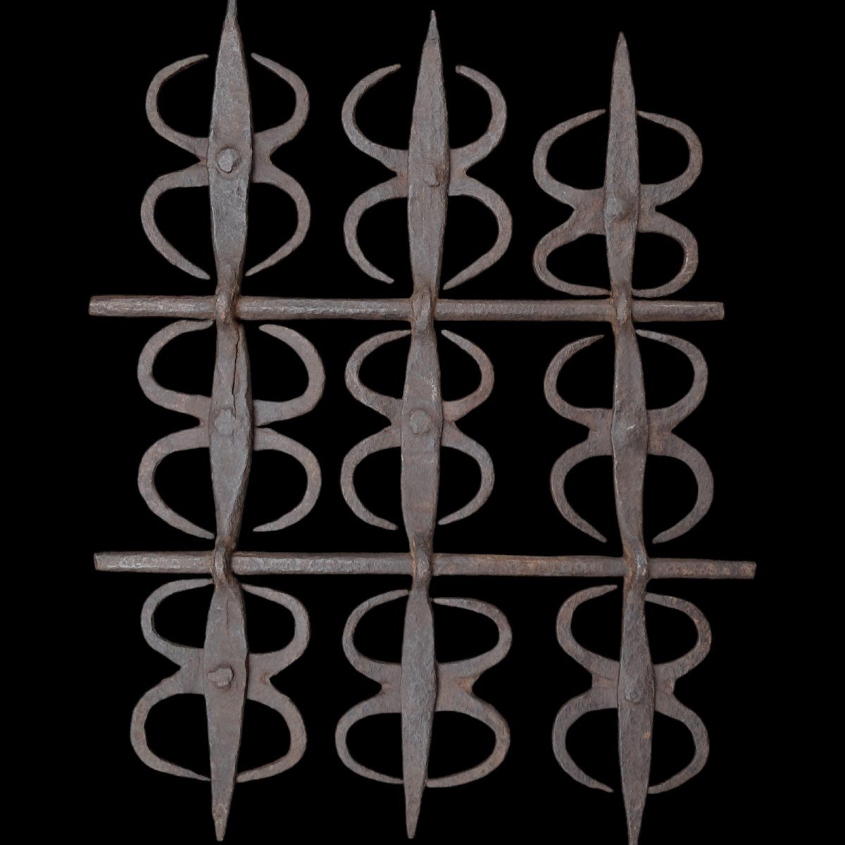 Haute époque Wrought Iron Window Grate-photo-2