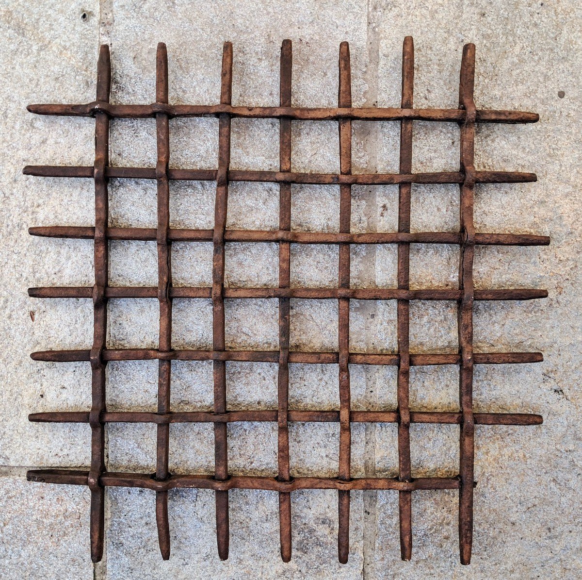 Rare Wrought Iron Window Grate XVI Century-photo-2