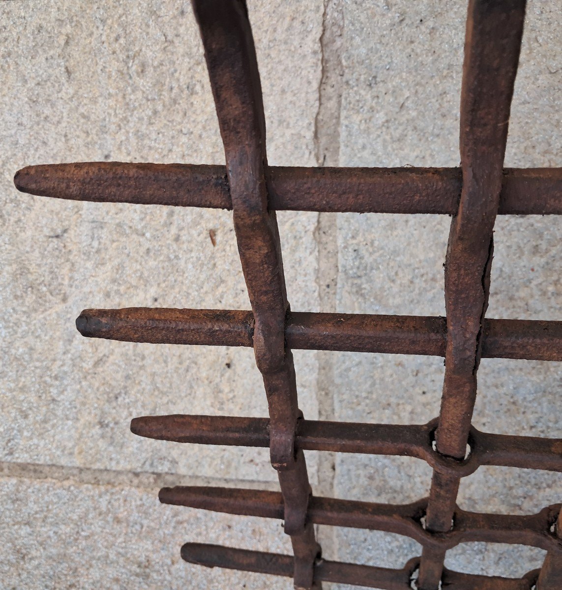 Rare Wrought Iron Window Grate XVI Century-photo-3