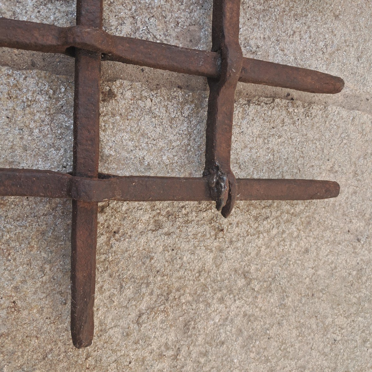 Rare Wrought Iron Window Grate XVI Century-photo-8