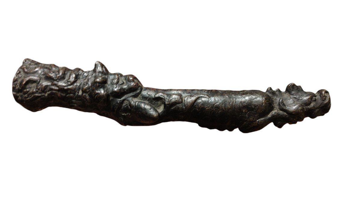 Zoomorphic Bronze Fountain Spout XVI Century-photo-2