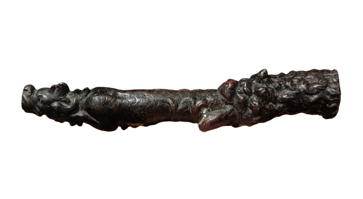 Zoomorphic Bronze Fountain Spout XVI Century-photo-3