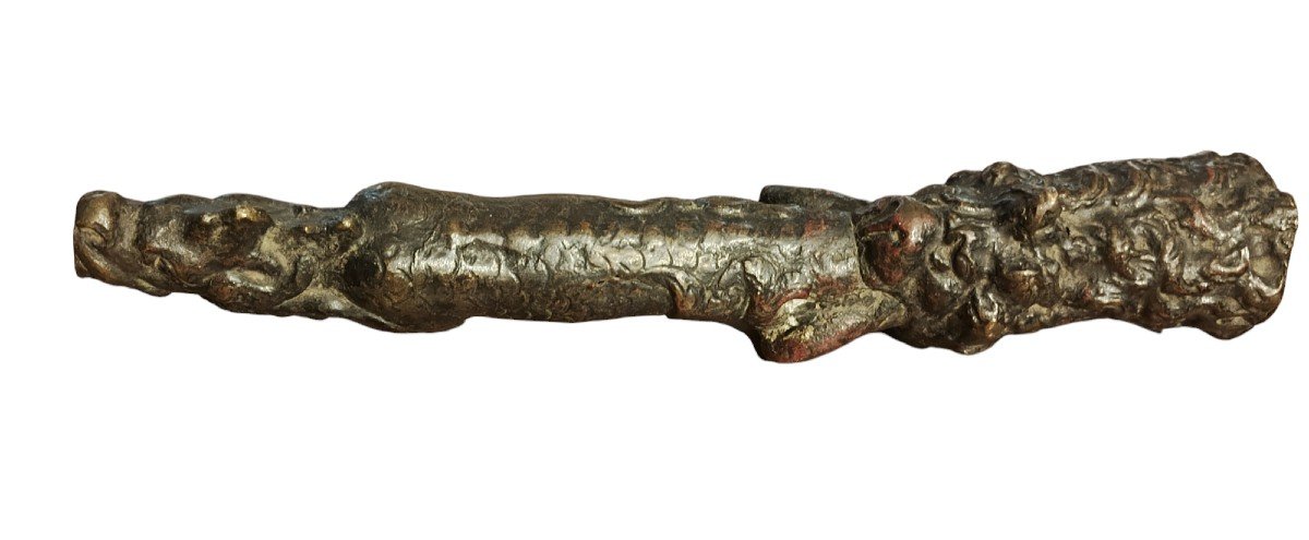 Zoomorphic Bronze Fountain Spout XVI Century-photo-2