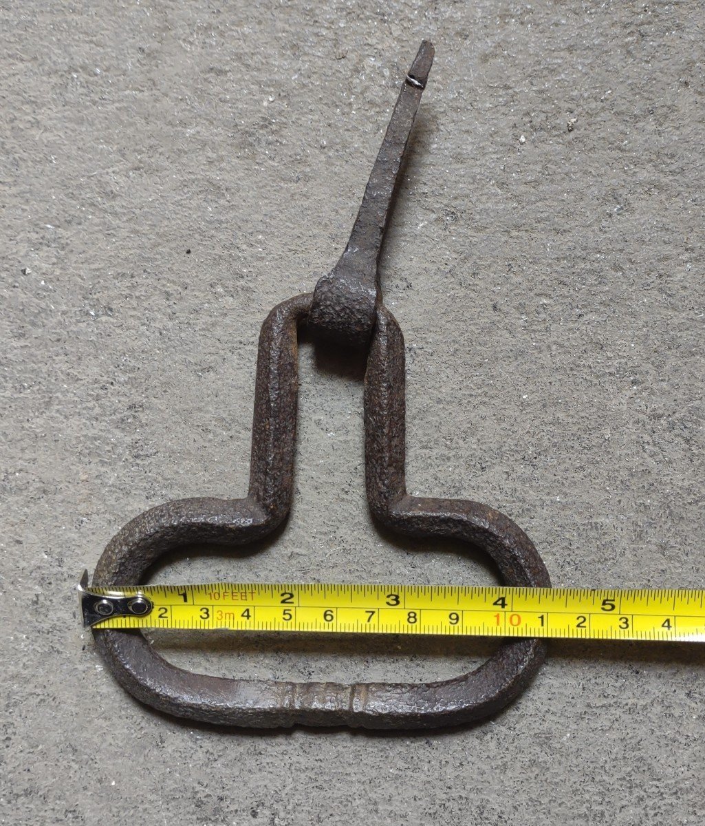 Wrougt Iron Handle Or Small Door Knocker XVII Century-photo-4