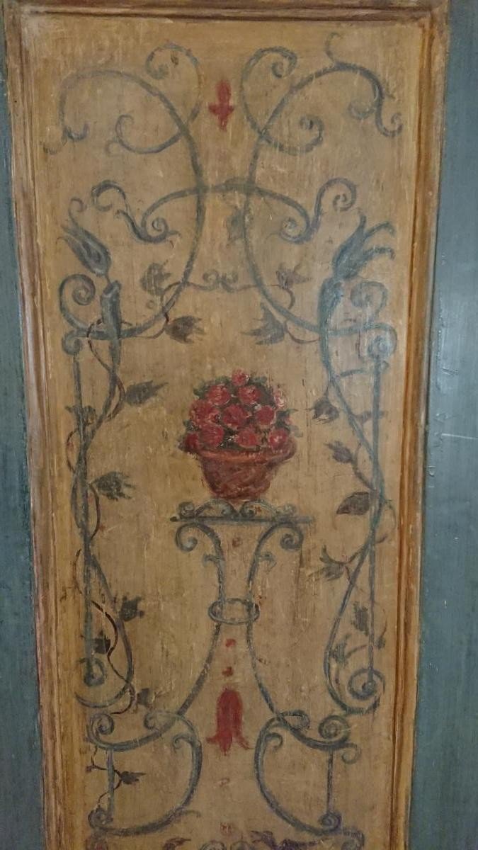 Italian Door Painted On Both Sides 18th Century-photo-3