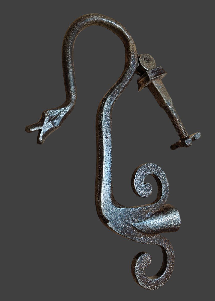 Large Italian Zoomorphic Door Knocker, 17th Century