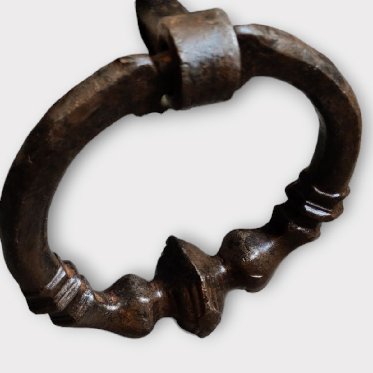 Impressive High-period Wrought Iron Door Knocker-photo-1