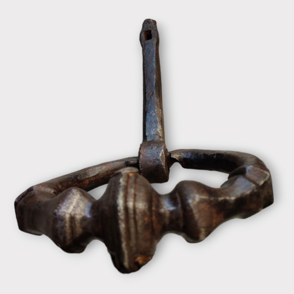 Impressive High-period Wrought Iron Door Knocker-photo-3