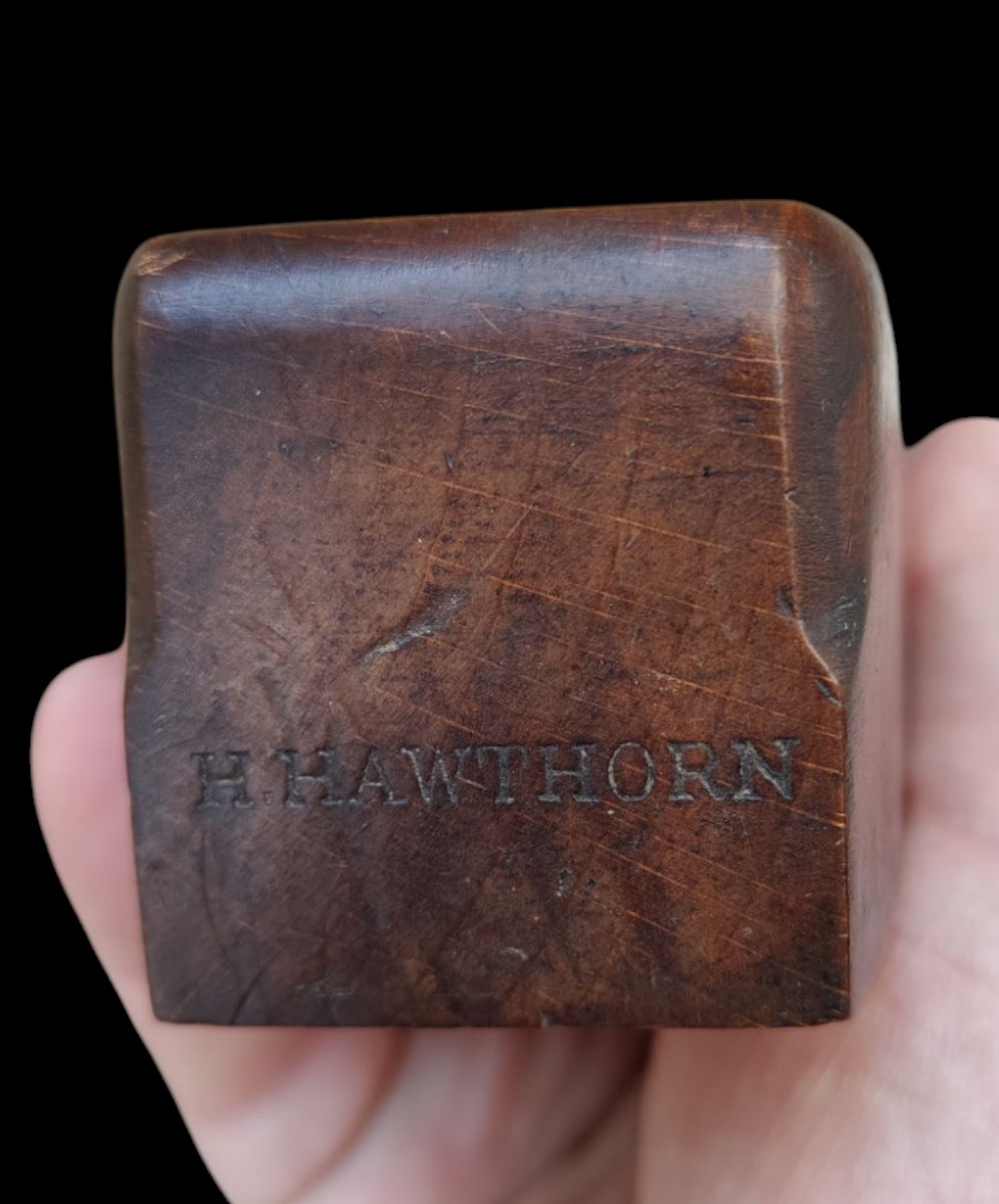 "bulnose" Smooth Plane Signed H. Hawthorn-photo-4