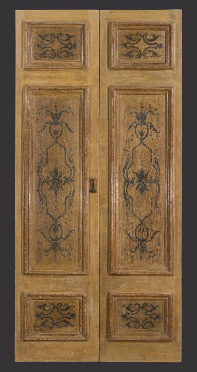 Italian Painted Door Beginning Of The XVIII Century