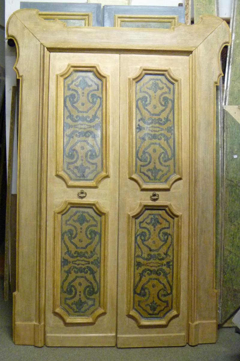 Door Painted Tempera With Its Frame